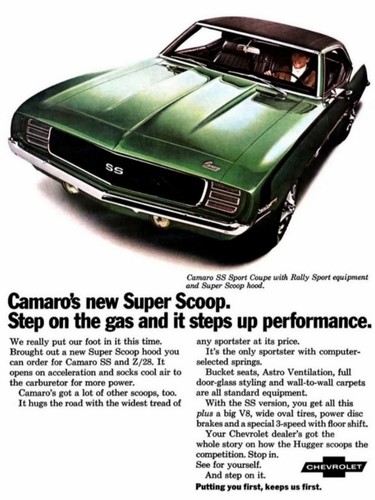1969 chevy camaro 28 - ss, z-28