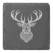 4 x 'Celtic Stag' 10cm Square