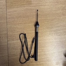 Classic Car Wing Mounted Radio Aerial. Black Chrome  NOS