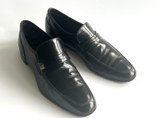 Loake Black Leather Slip On