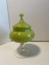 Lime Green Empoli Glass