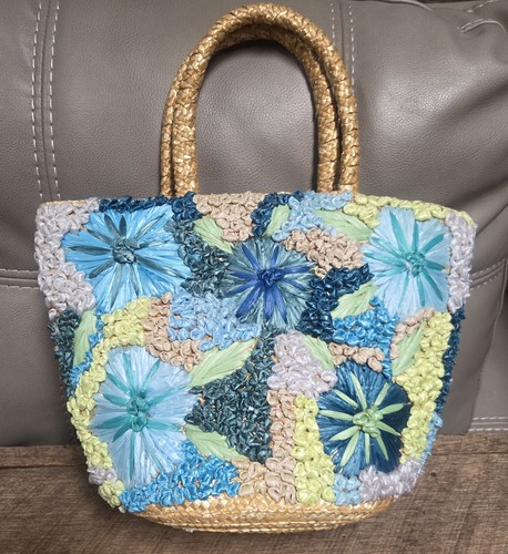 Colorful blues vintage flower - blues,