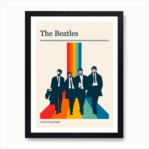 The beatles retro - art, print