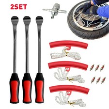 2SET Tire Levers Spoon Set Heavy Duty Car Bike Motorcycle Tire Changing Tool Kit