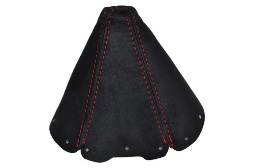 Red stitch gear gaiter - stitch, suede