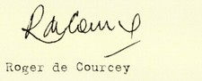 Roger courcey signed - roger, de