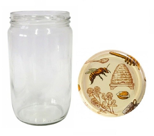 Glass jar 720 with - jar, lid