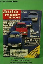Auto Motor Sport 4/84 BMW 635