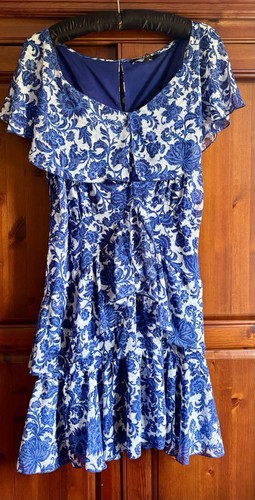 Gorgeous royal blue white - royal, blue/white