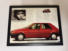 Framed print mk3 ford fiesta - print,