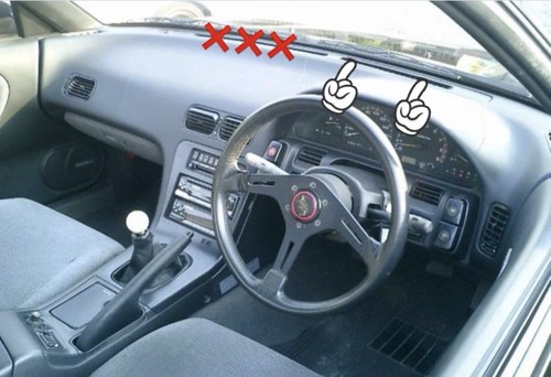 Nissan s13 top dash - dash, right