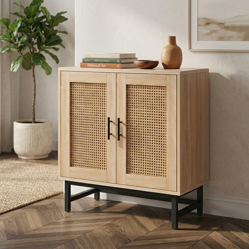 Sideboard rattan cabinet - sideboard,
