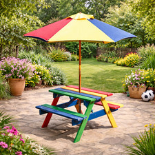 Kids picnic table wooden - table,