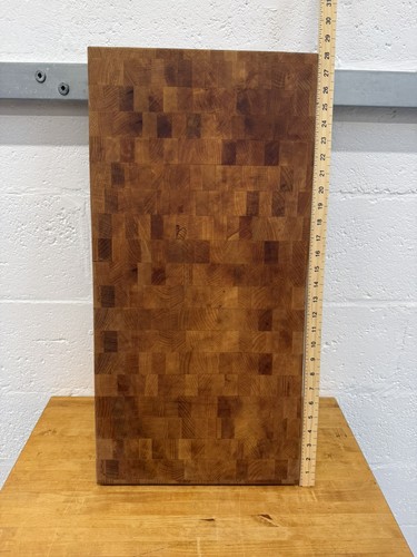 Vtg wood butcher - wood,