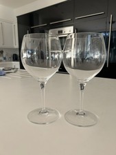 Villeroy & Boch Large Gin/wine Glasses X2 maxima burgundy  