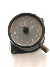 WW2 RAF Cockpit panel clock 8 day AM ref: 6A/1072 1943 dated Spitfire Lancaster