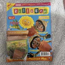 Rare, Bill & Ben Magazine with original Free Gift. Issue 1.  March 2001