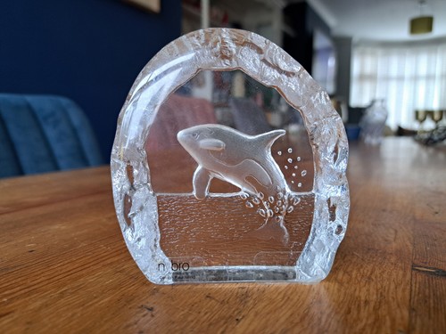 Nybro swedish paperweight with - nybro,