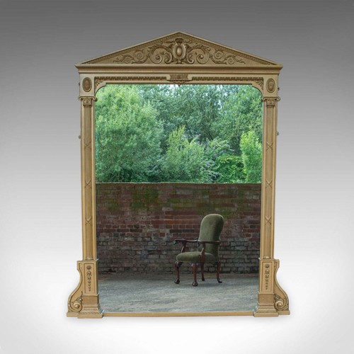 Very large antique overmantel - very,