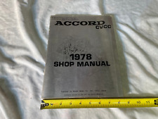 1978 Honda Accord CVCC Shop