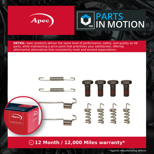 Hand brake shoe fitting kit - shoe,