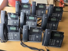 Yealink IP Desk Phones T41 Job Lot Of 9 Used Working. Office Phones