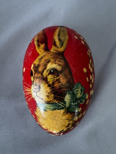 Vintage paper mache easter egg - mache,
