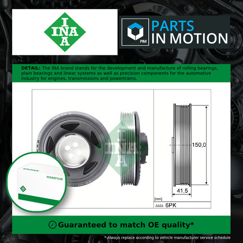 Crankshaft pulley fits - pulley, (tvd)