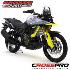 Suzuki VStrom 800 DE 2023 23 CrossPro Gloss Black Aluminium Crash Bar Kit