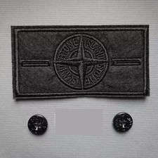 Stone Island Reflective badge 'Colour change 15c when warm' Armlet badge Button~