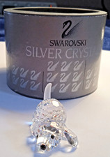 Swarovski Crystal Retired  Beagle Playing Puppy Dog  in Box.