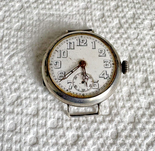Antique 935 silver swiss7572 - antique,