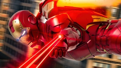 Iron man suit flying superhero - iron,