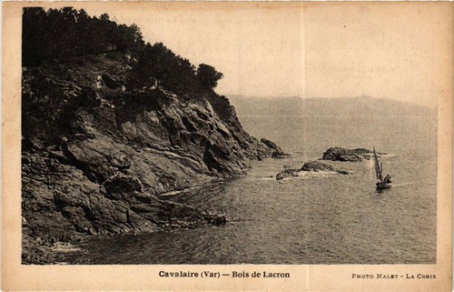 Old postcard cavalaire bois - postcard,