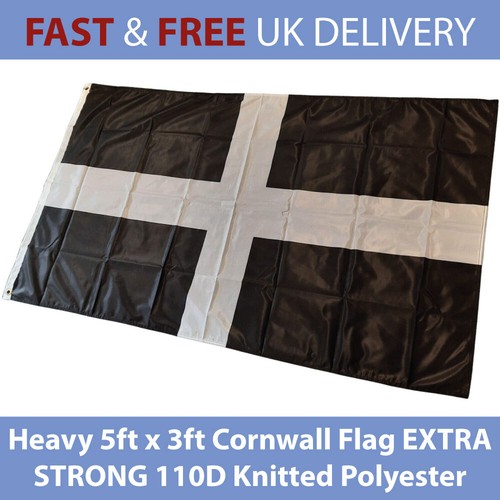 Cornwall flag 5ft 3ft - cornwall, x