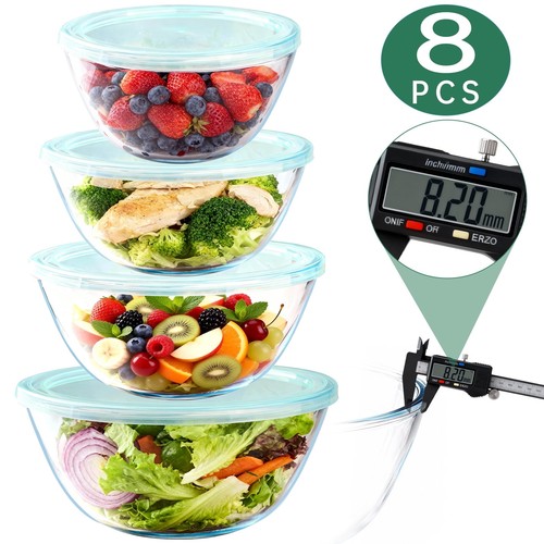Pack glass mixing bowls - 4, set