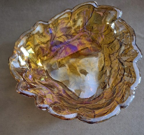 Vintage fenton amber carnival - fenton,