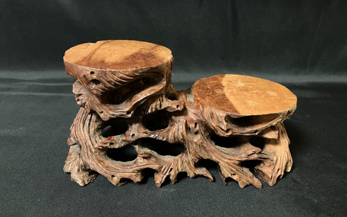 Japanese wood display stand - display,
