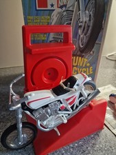 Evel knievel 1st Edition box 2nd Edition Stunt cycle  with set