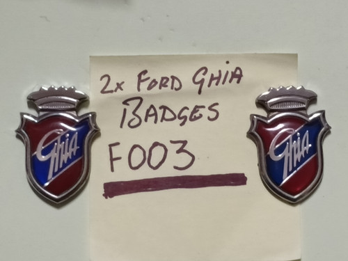 Vintage ford ghia - ghia, badges