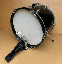 ROCKJAM 16'' X 11'' Bass Drum  Wood  6 Lugs Black + Junior Pedal