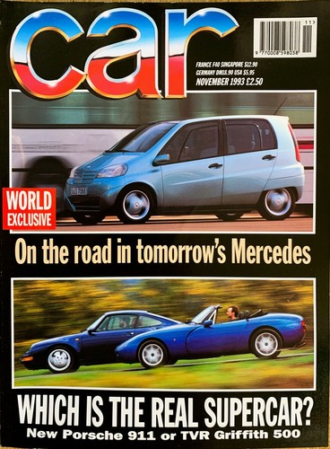 Car magazine nov 1993 - magazine, tvr