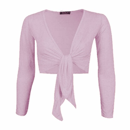 Ladies womans tie crop - up,