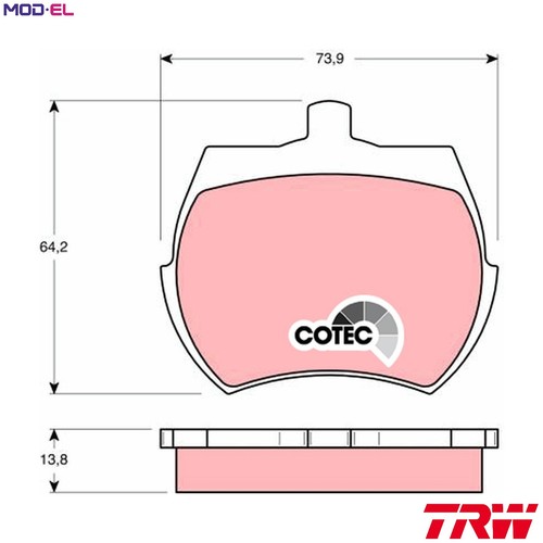 Brake pad set - brake,