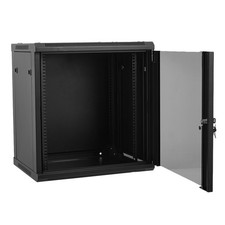 19"/10" Server Rack Network Data Cabinet 4-12U Lockable Enclosure Wall Mountable