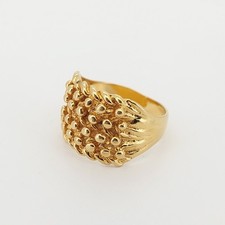 Silver Gold Plated Keeper Ring