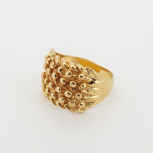 Silver gold plated - gold, keeper