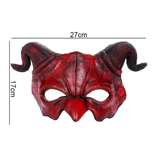 Halloween ram horn devil mask - devil,