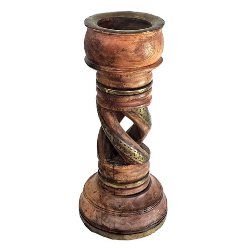 Large rustic candlestick - large,