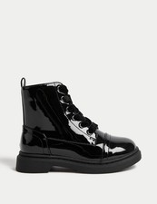 Marks & Spencer Girls Black Calf Girls Boots - M&S